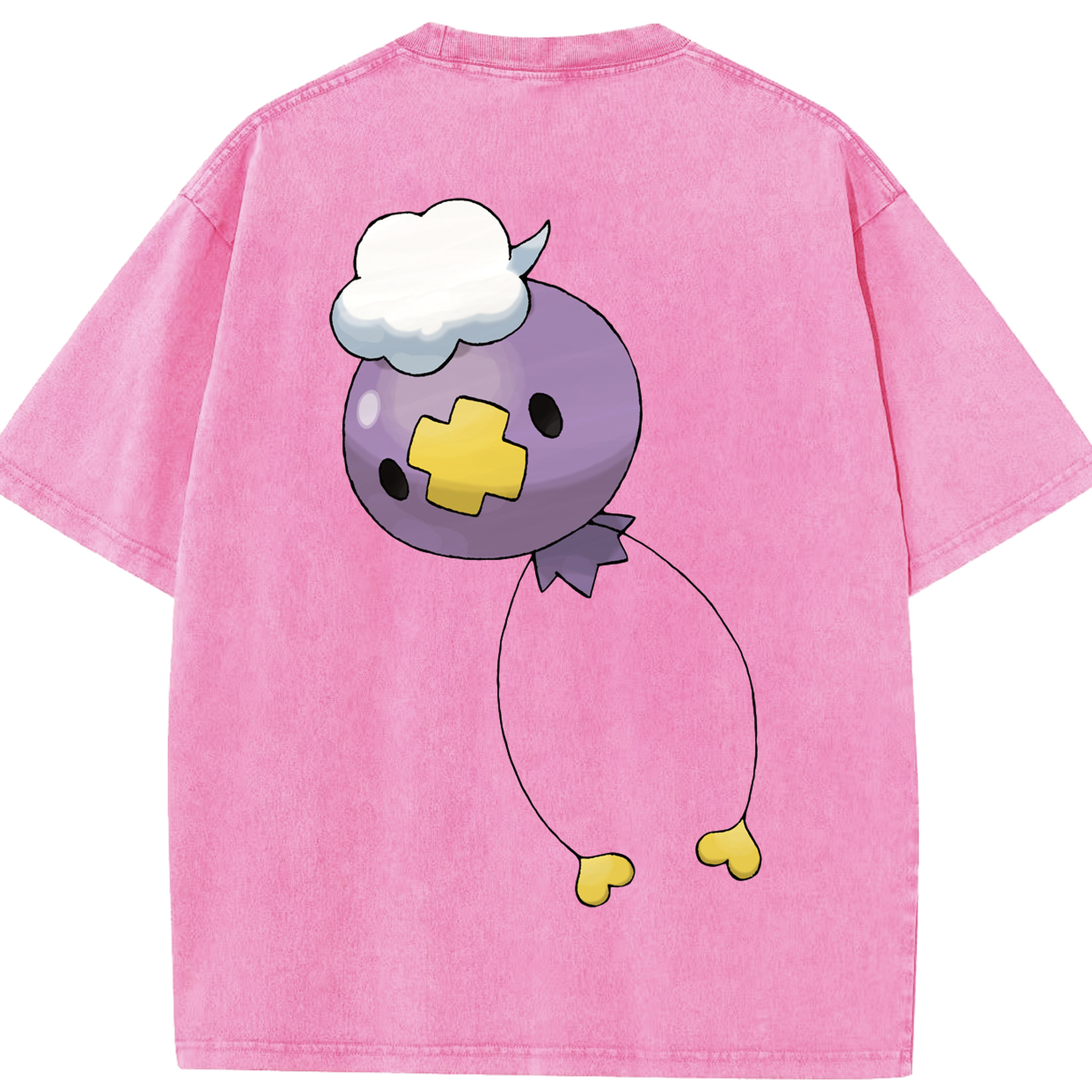 （画像用） ポケットモンスター Pokémon 綿100% ヴィンテージ風 半袖Tシャツ（背面プリント）